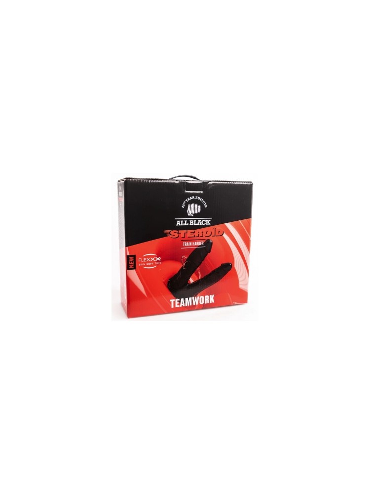 Podwójne dildo Steroid ABS03 Teamwork 25 x 7cm All Black