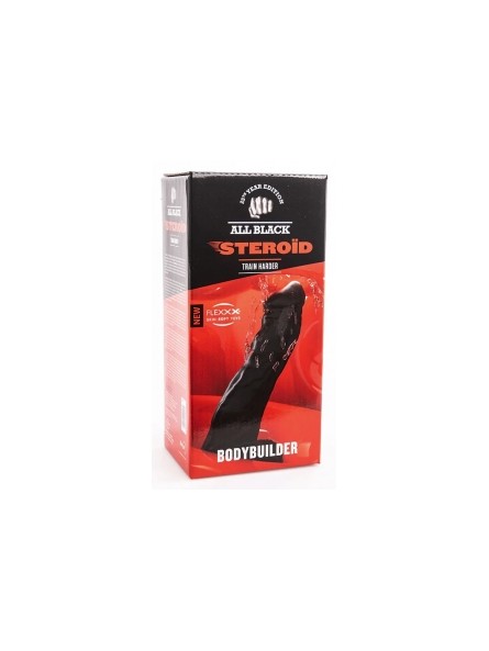 Dildo Steroid ABS06 Bodybuilder 26 x 8cm All Black