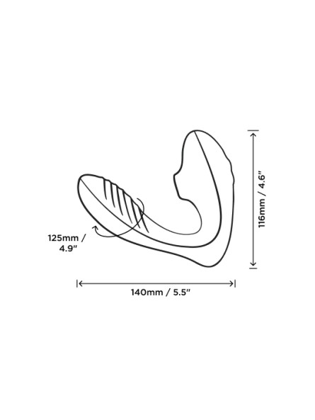 Podwójny stymulator łechtaczki i punktu G Reverb Lilac Romp