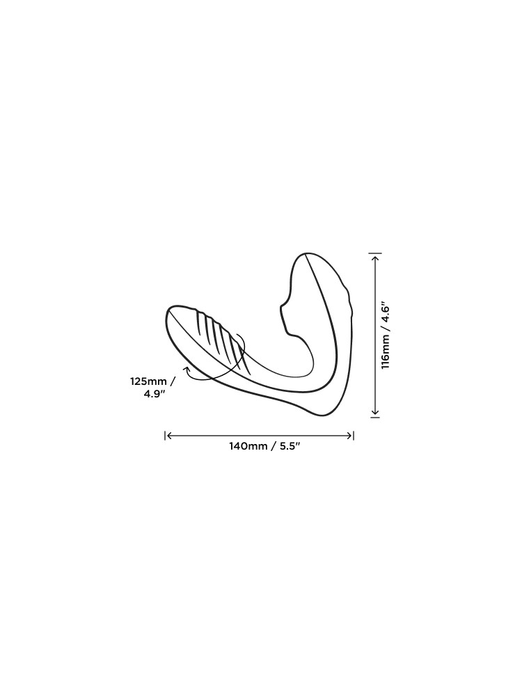 Podwójny stymulator łechtaczki i punktu G Reverb Lilac Romp