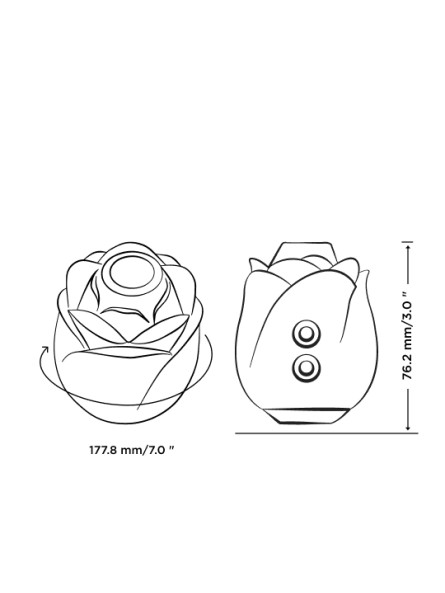 Powietrzny stymulator łechtaczki Rose Romp