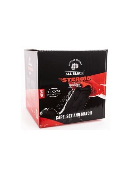 Dildo Steroid ABS19 Gape, Set and Match 23x13 cm All Black