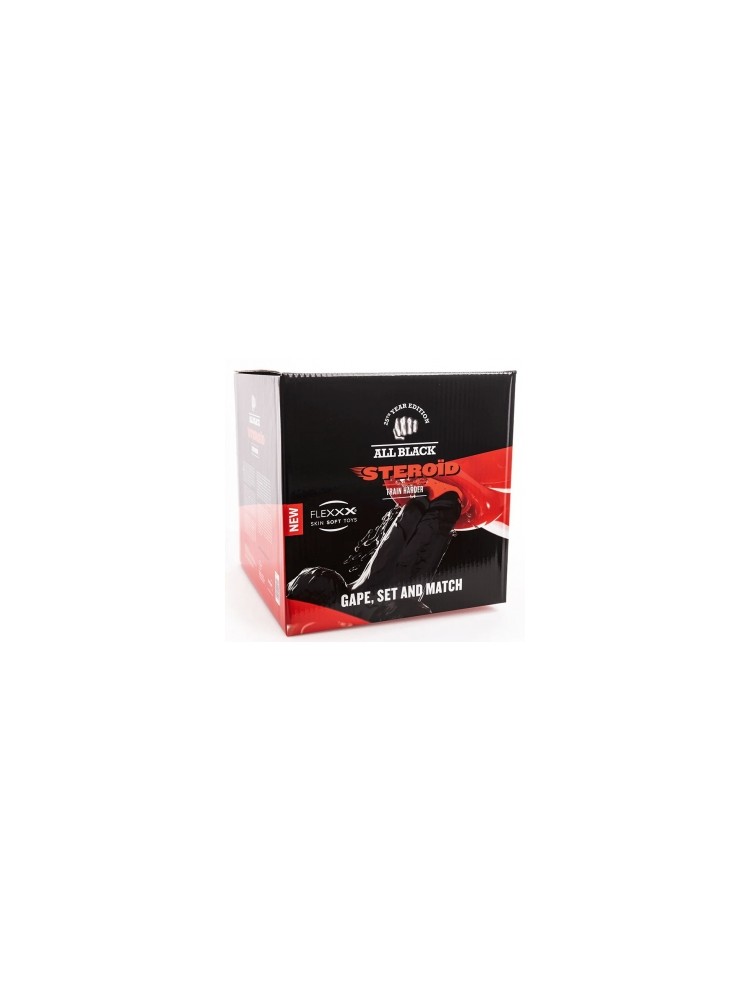 Dildo Steroid ABS19 Gape, Set and Match 23x13 cm All Black