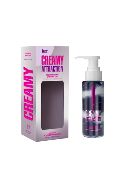Jadalny żel do masażu Creamy Attraction Black Berry 100ml intt