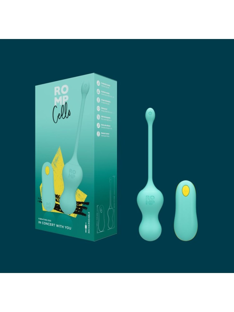 Wibrujące kulki Cello Mint Romp