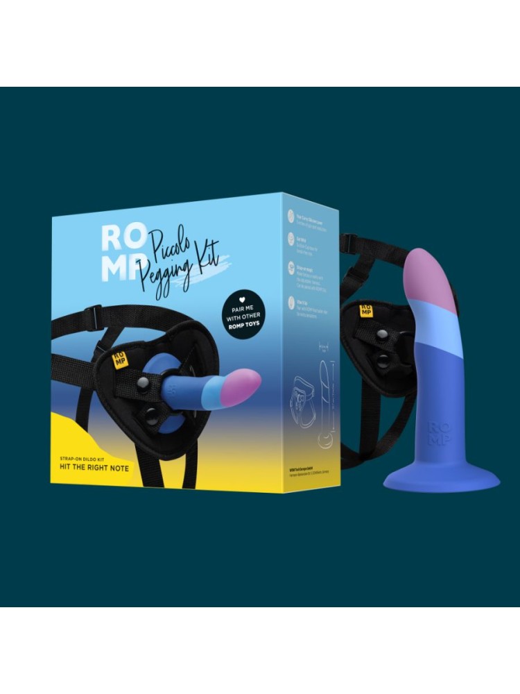 Uprząż Strap-on z Dildo Piccolo Pegging Kit Romp