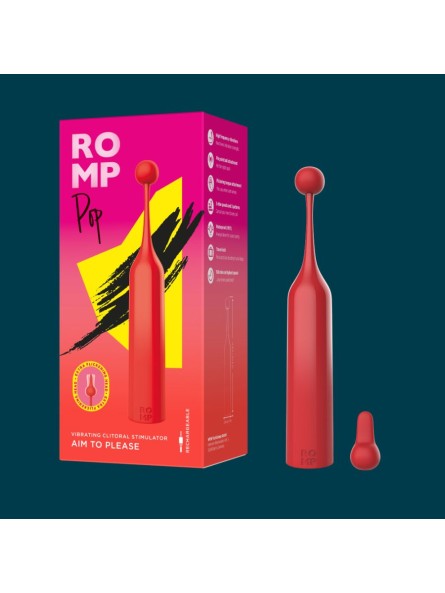 Stymulator łechtaczki z wymiennymi końcówkami Pop Romp