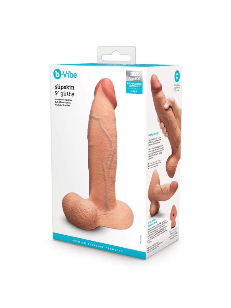 Dildo 23 cm Slipskin 9 Inch Girthy B-Vibe