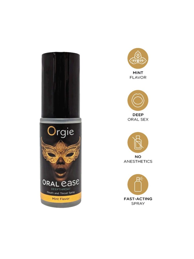 Spray do seksu oralnego Oral Ease Deepthroat 15ml Orgie