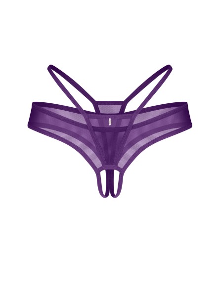 Stringi otwarte fioletowe Vibres L/XL Obsessive