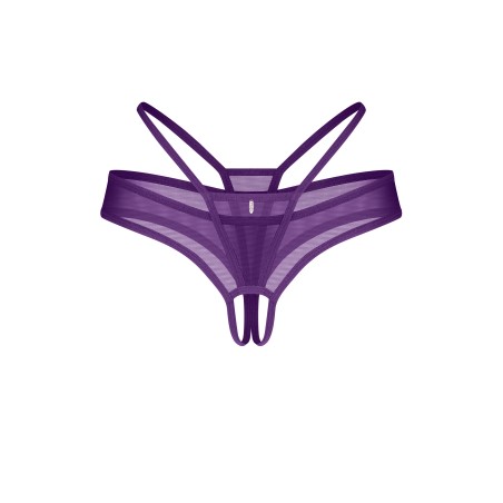 Stringi otwarte fioletowe Vibres L/XL Obsessive