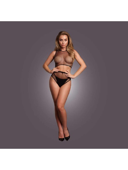 Komplet 2 Pc Crop Top Black OS Le Desir