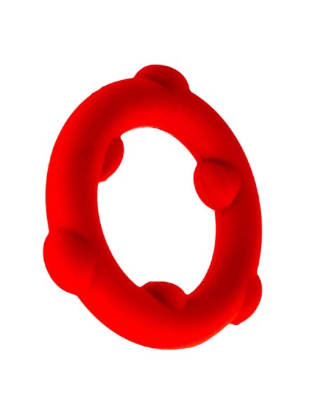 Pierścień erekcyjny [SIL] SPINNER Cockring Red Oxballs