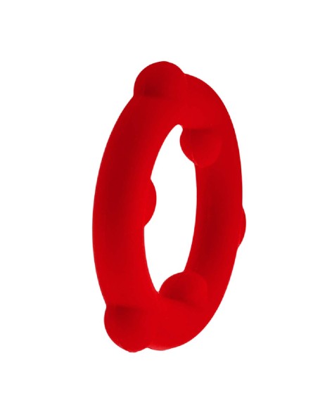 Pierścień erekcyjny [SIL] SPINNER Cockring Red Oxballs