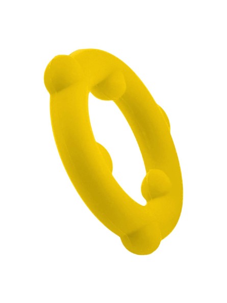 Pierścień erekcyjny [SIL] SPINNER Cockring Yellow Oxballs