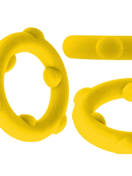 Pierścień erekcyjny [SIL] SPINNER Cockring Yellow Oxballs