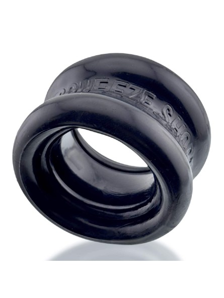 Naciagacz jąder [SIL/TPR] SQUEEZE SHORT Ballstretcher Black Oxballs