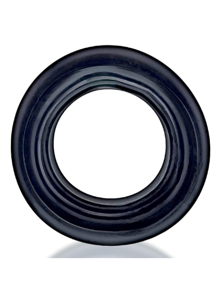 Naciagacz jąder [SIL/TPR] SQUEEZE SHORT Ballstretcher Black Oxballs