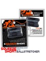 Naciagacz jąder [SIL/TPR] SQUEEZE SHORT Ballstretcher Black Oxballs