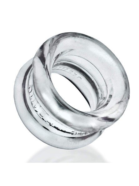 Naciagacz jąder [SIL/TPR] SQUEEZE SHORT Ballstretcher Clear Oxballs