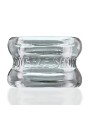 Naciagacz jąder [SIL/TPR] SQUEEZE SHORT Ballstretcher Clear Oxballs