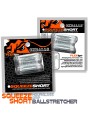 Naciagacz jąder [SIL/TPR] SQUEEZE SHORT Ballstretcher Clear Oxballs