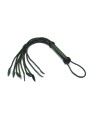 Pejcz Mossy Chic and Black Leather Cat O Nine Tails Whip Liebe Seele