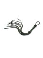 Pejcz Mossy Chic and Black Leather Cat O Nine Tails Whip Liebe Seele