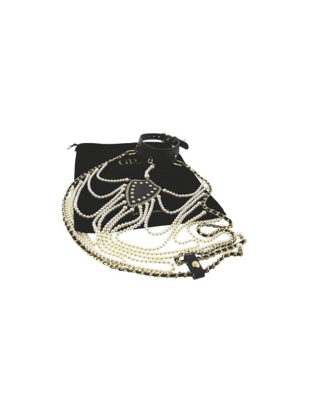 Obroża z perłami BDSM Pearl Pleasure Collar Guilty Pleasure