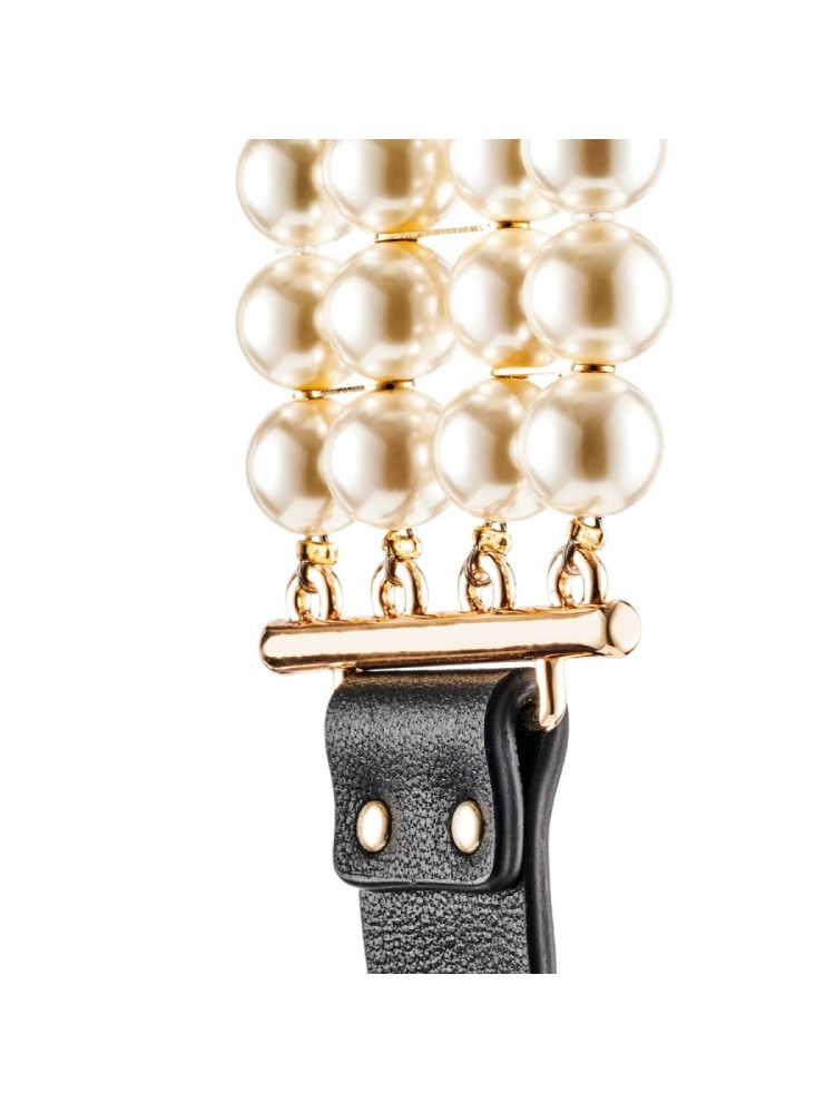 Obroża BDSM Luminious Pearl Leash And Collar Guilty Pleasure