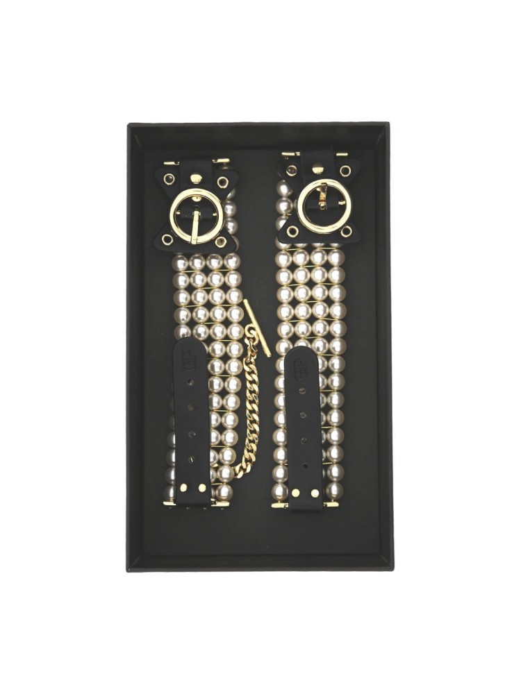 Kajdanki na kostki BDSM Ballroom Pearl Ankle Cuffs Guilty Pleasure