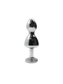 Korek analny Lollypop Double Ball Metal Plug S White Wooomy