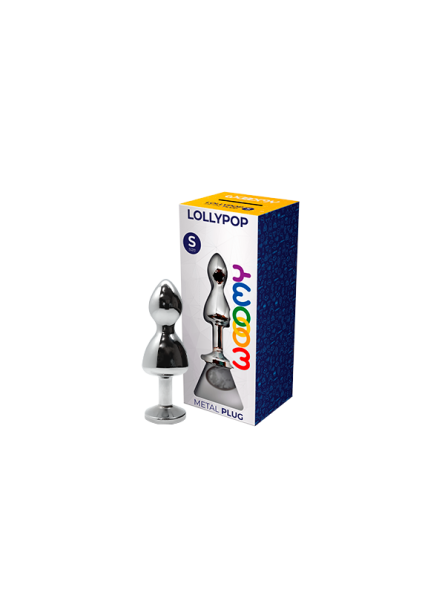 Korek analny Lollypop Double Ball Metal Plug S White Wooomy
