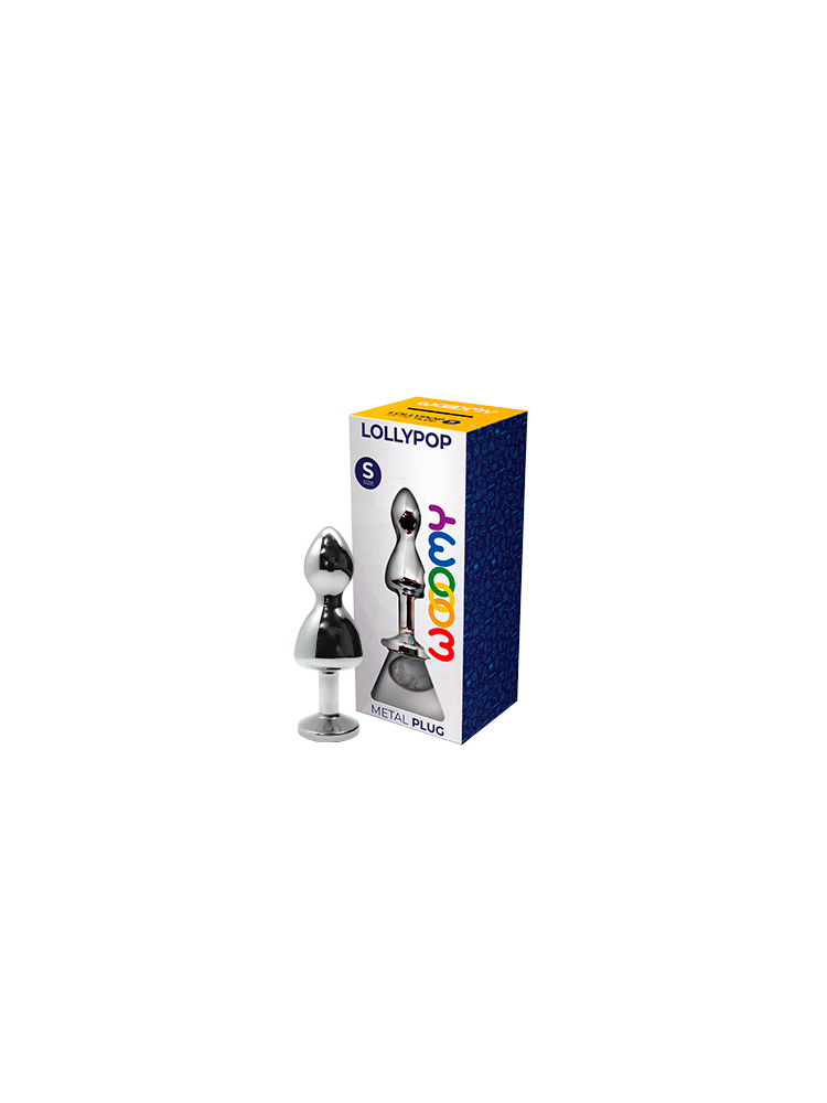 Korek analny Lollypop Double Ball Metal Plug S White Wooomy