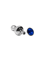 Korek analny Lollypop Double Ball Metal Plug M Blue Wooomy