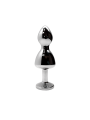 Korek analny Lollypop Double Ball Metal Plug L Red Wooomy