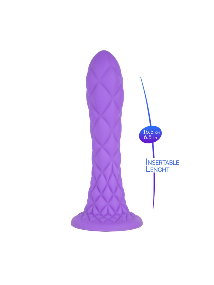 Dildo 18,5 cm Fantasy Line Dreamy (7") Purple Silexd