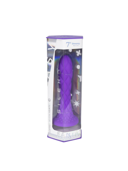 Dildo 18,5 cm Fantasy Line Dreamy (7") Purple Silexd