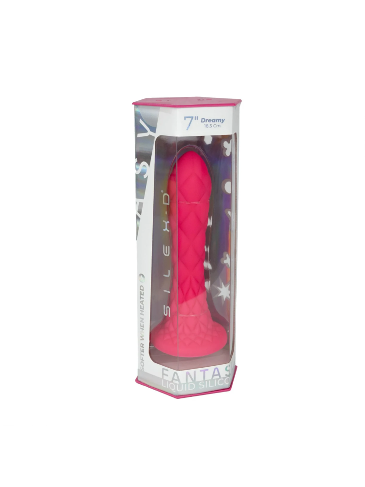 Dildo 18,5 cm Fantasy Line Dreamy (7") Pink Silexd
