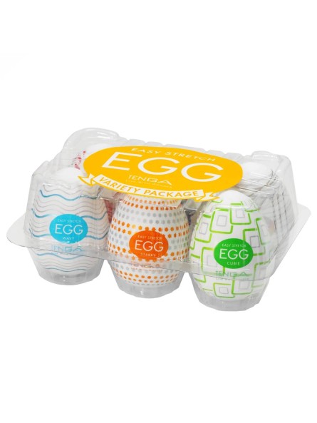 Zestaw 6 masturbatorów Egg Variety Pack Standard Tenga
