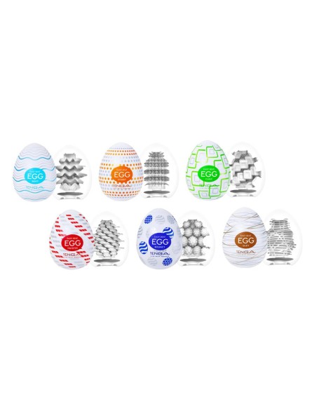 Zestaw 6 masturbatorów Egg Variety Pack Standard Tenga