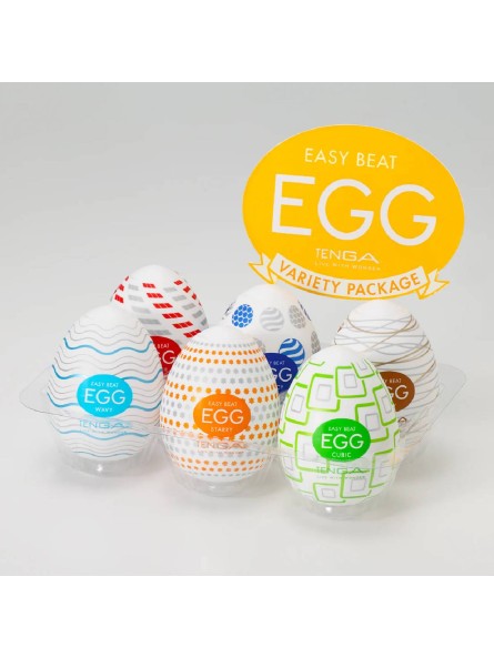 Zestaw 6 masturbatorów Egg Variety Pack Standard Tenga