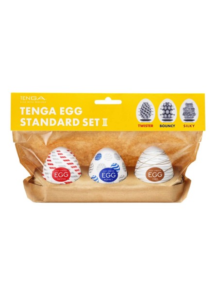 Zestaw 3 masturbatorów Egg Standard 3 Pack 2 Tenga