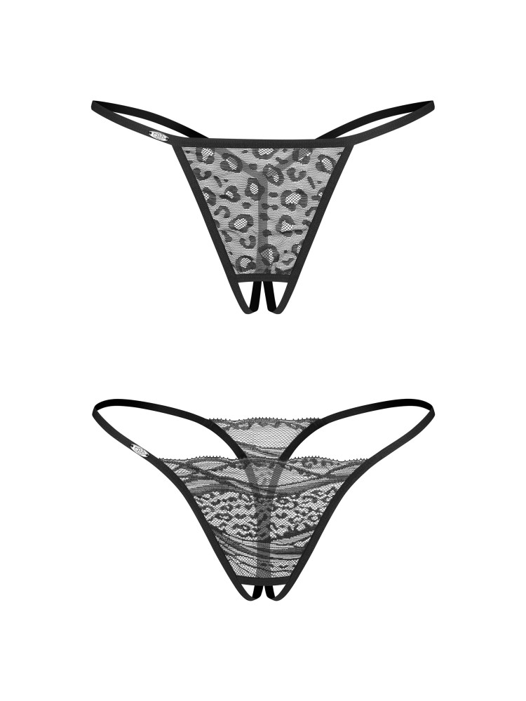 Bianca 2-pak stringi otwarte 2XL/3XL Obsessive