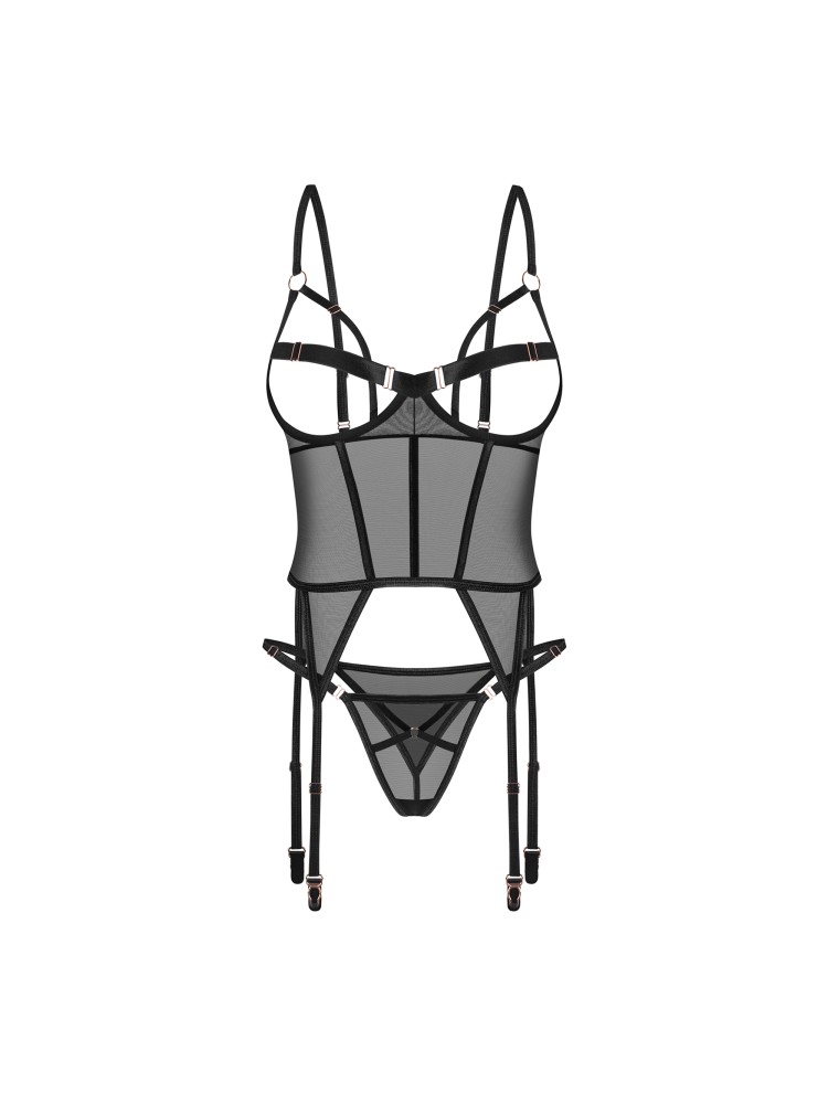 Euridia gorset i tanga XL/2XL Obsessive