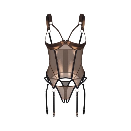Soranna gorset i stringi otwarte L/XL Obsessive