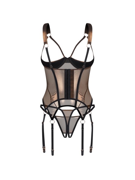 Soranna gorset i stringi otwarte L/XL Obsessive