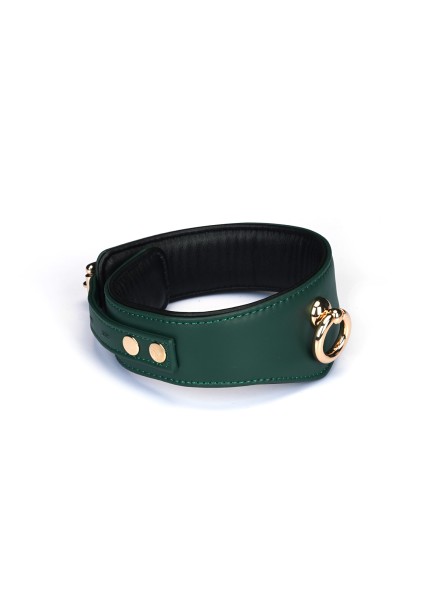 Obroża Mossy Chic Leather Curved Collar Liebe Seele