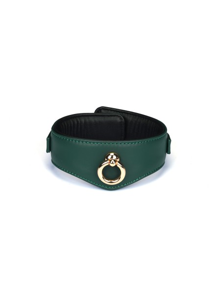 Obroża Mossy Chic Leather Curved Collar Liebe Seele