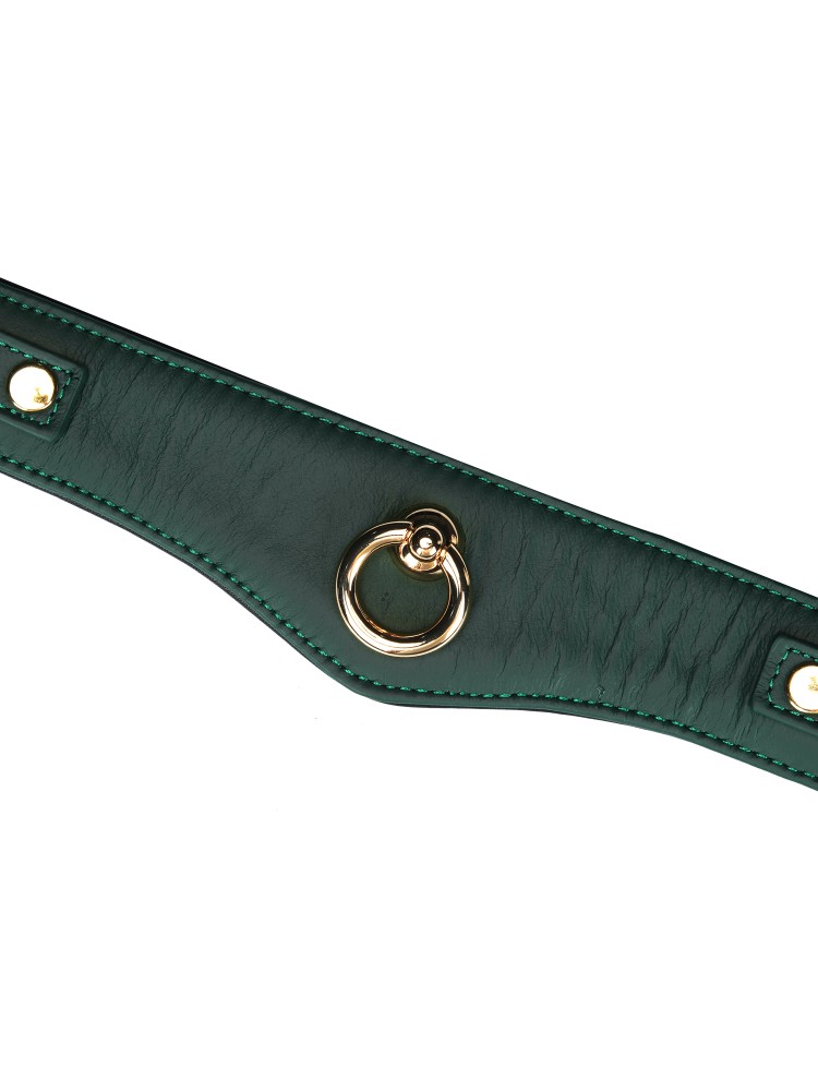 Obroża Mossy Chic Leather Curved Collar Liebe Seele
